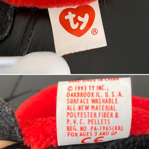 Lucky Red Ladybug Ty Beanie Baby 3rd/2nd Gen w/ hang tag 1993 - Picture 8 of 8
